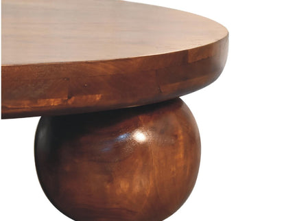 Central Ball Table - Chestnut