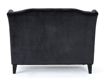 Nurturing - Upholstered Loveseat With Wing Back And Diamond Tufting