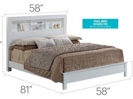 Bed With Transitional Design Stylish