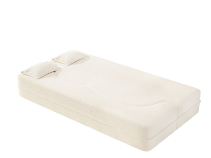 Modern Floor Sofa With 2 Pillows, Twin Size For Living Room