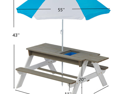 Kids Picnic Table With Sand And Water Table Conversion