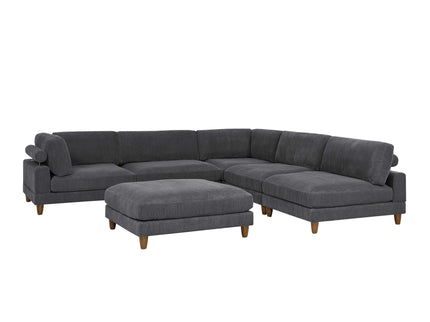 Modern Modular Sectional With Adjustable Back Support