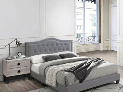 European Style Bed, Button Tufted Headboard