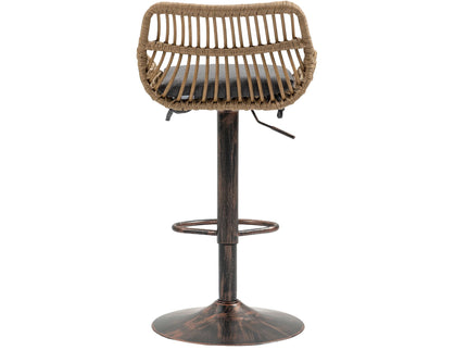 Modern Swivel Bar Stools Adjustable Counter Chairs With Footrest (Set of 2)