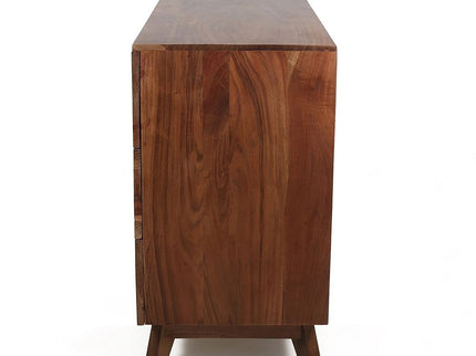 Sierra 6 Drawer Sideboard, Wood Credenza / Cabinets / Chests / Nightstands - Natural Wood / Brown