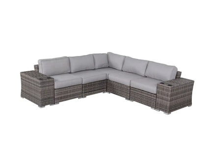 Rattan Sectional Sofa Set With Cushions
