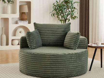 Modern Single Sofa With Backrest Pillow For Living Room