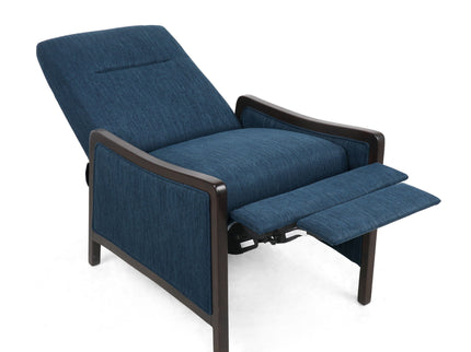 Drury - Contemporary Fabric Upholstered Pushback Recliner