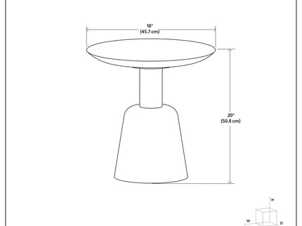 Finchley - Side Table - White Washed