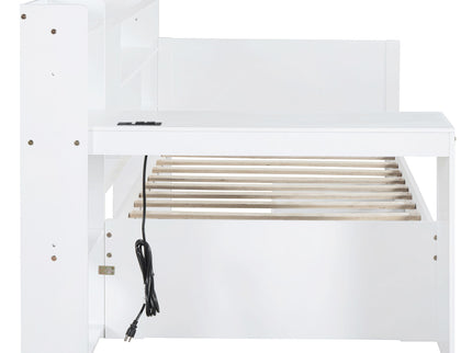 Daybed With 3 Drawers USB Ports And Desk