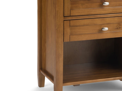 Warm Shaker - Bedside Table - Light Golden Brown