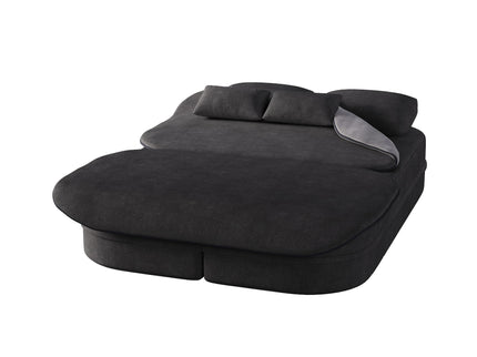 2 In 1 Foldable Sofa Bed With Multi Functional Blanket, Floor Lounge Sofa