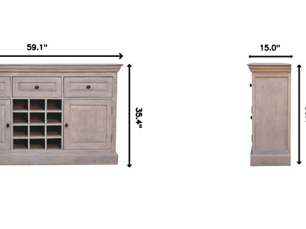 Wine Storage Unit - Gray Ash