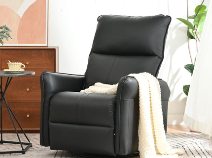 360° Modern Small Rocking Swivel Recliner Chair With Side Pocket