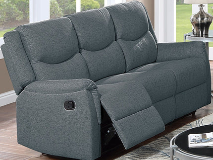 Modern Contemporary Style Recliner Sofa With Plush Armrest And Headrest