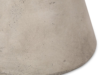 Outdoor Hourglass Shaped Side Table - Light Gray