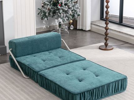 Folding Sofa With Removable Back Cushion, Convertible Futon Sleeper Chair