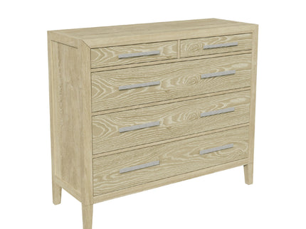 Adeline - 5 Drawers Chest - Natural Wood Wash