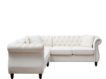 Streamline Modern L-Shaped Corner Sofa