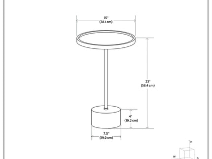 Becker - Side Table - Natural