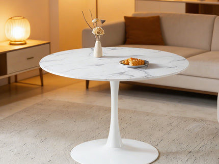 Round Tulip Table, Pedestal Design