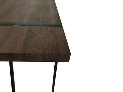 Modern Dining Table With Metal Legs For 4 - 6 Person