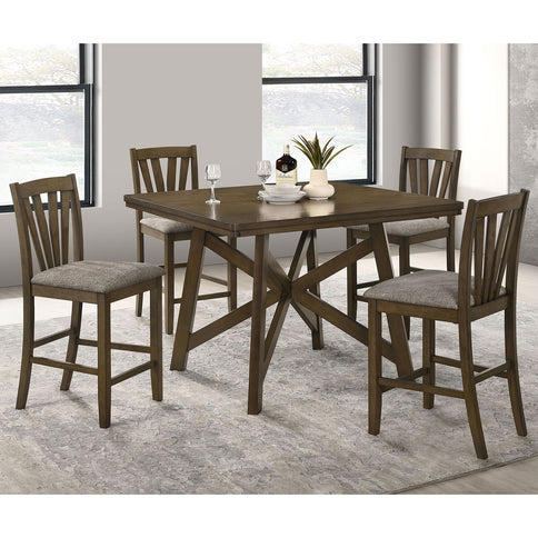 Maxine - Upholstered Counter Height Dining Side Chair (Set of 2) - Brown