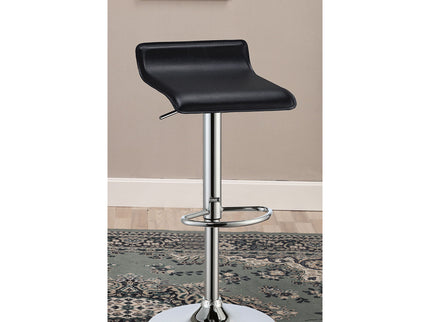 Backless Bar Stool With Adjustable Height - Black