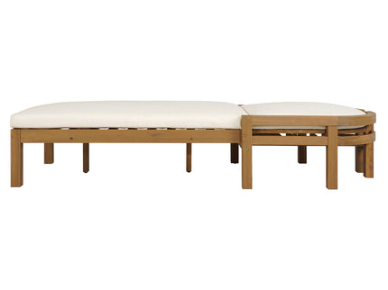 Outdoor Chaise Lounge With 5 Position Adjustable Backrest (Set of 2)