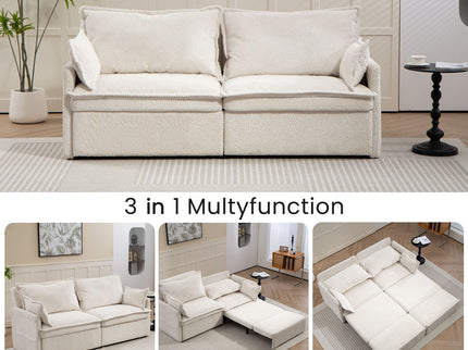 Pull Out Sofa Bed, Convertible Sleeper Sofa Couch, Side Storage, And USB / C - Type Charging Ports Chair