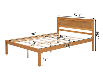 Platform Bed Frame With Headboard
