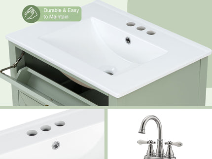 Bathroom Vanity With Sink, Soft Closing Cabinet