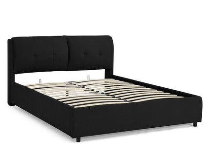 Storage Upholstered Hydraulic Platform Bed With Integrated Headboard