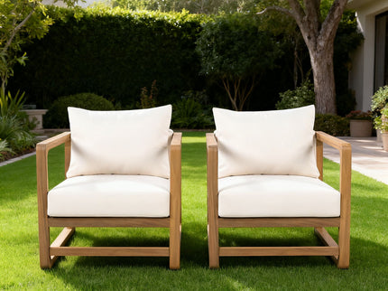Outdoor Lounge Chair With Oversized Cushion Set For Patio