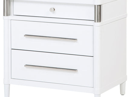 Robinson - 3 Drawer Nightstand - White