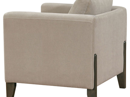 Fisher - Upholstered Panel Arm Accent Chair - Taupe