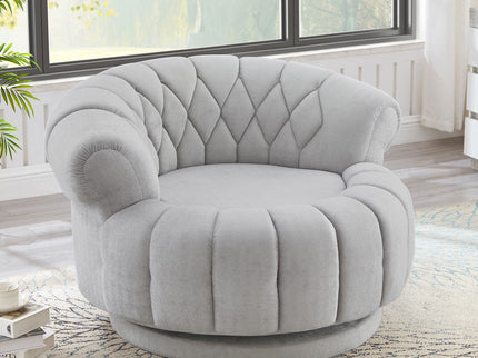 Round Swivel Accent Chair With Rotation