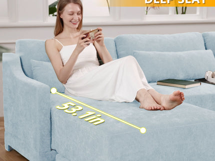 Elegant Sofa With Ergonomic Design And Lumbar Pillows