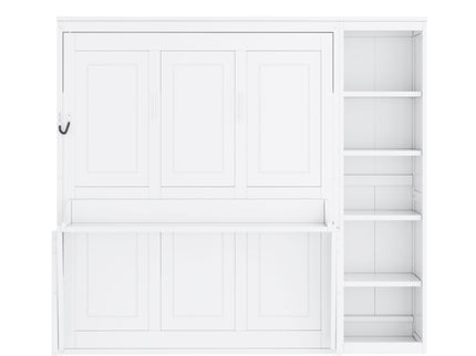 Sturdy Murphy Bed With Desk And Bookshelf