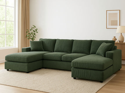 3 Piece Double Chaise Sectional Sofa