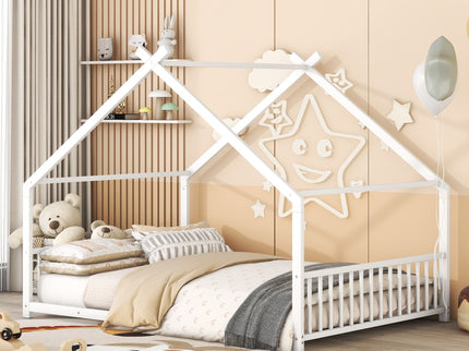 Metal House Bed
