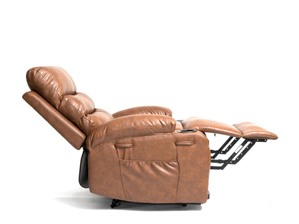 Large Size Electric Power Lift Recliner Chair Sofa With 8 Point Vibration Massage And Lumbar Heat