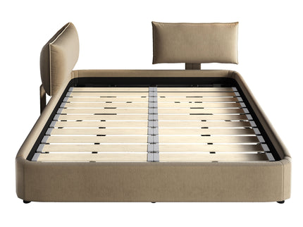 Cloud Bed Frame With Oversized Padded Movable Headboard