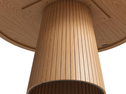 Round Dining Table With Strip Base