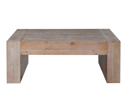 Modern Farmhouse Living Room Block Leg Coffee Table