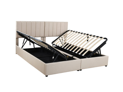 Upholstered Platform Bed With A Hydraulic Storage System