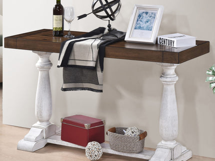 Farmhouse Retro Design Pedestal Sofa Tabe