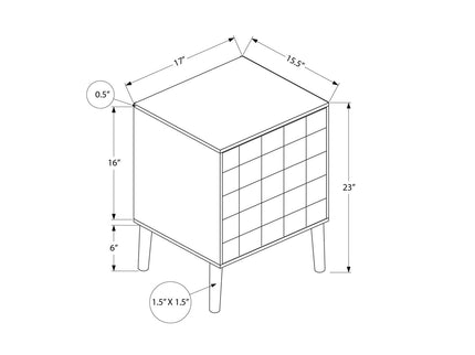 Modern Accent Table With Storage