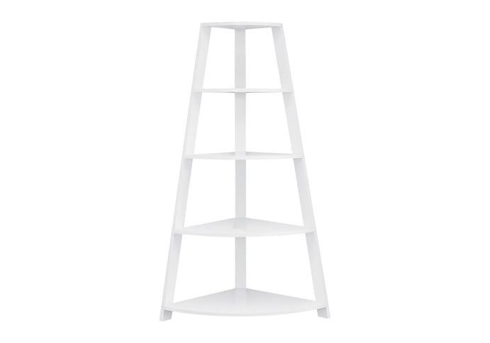 Bookshelf, Bookcase, Etagere, Corner, 4 Tier, Office, Contemporary & Modern