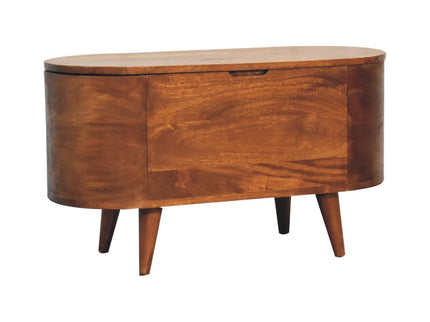 Rounded Lid Up Blanket Box
